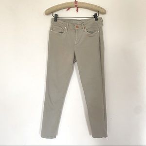 Calvin Klein ankle skinny jeans in sage green
